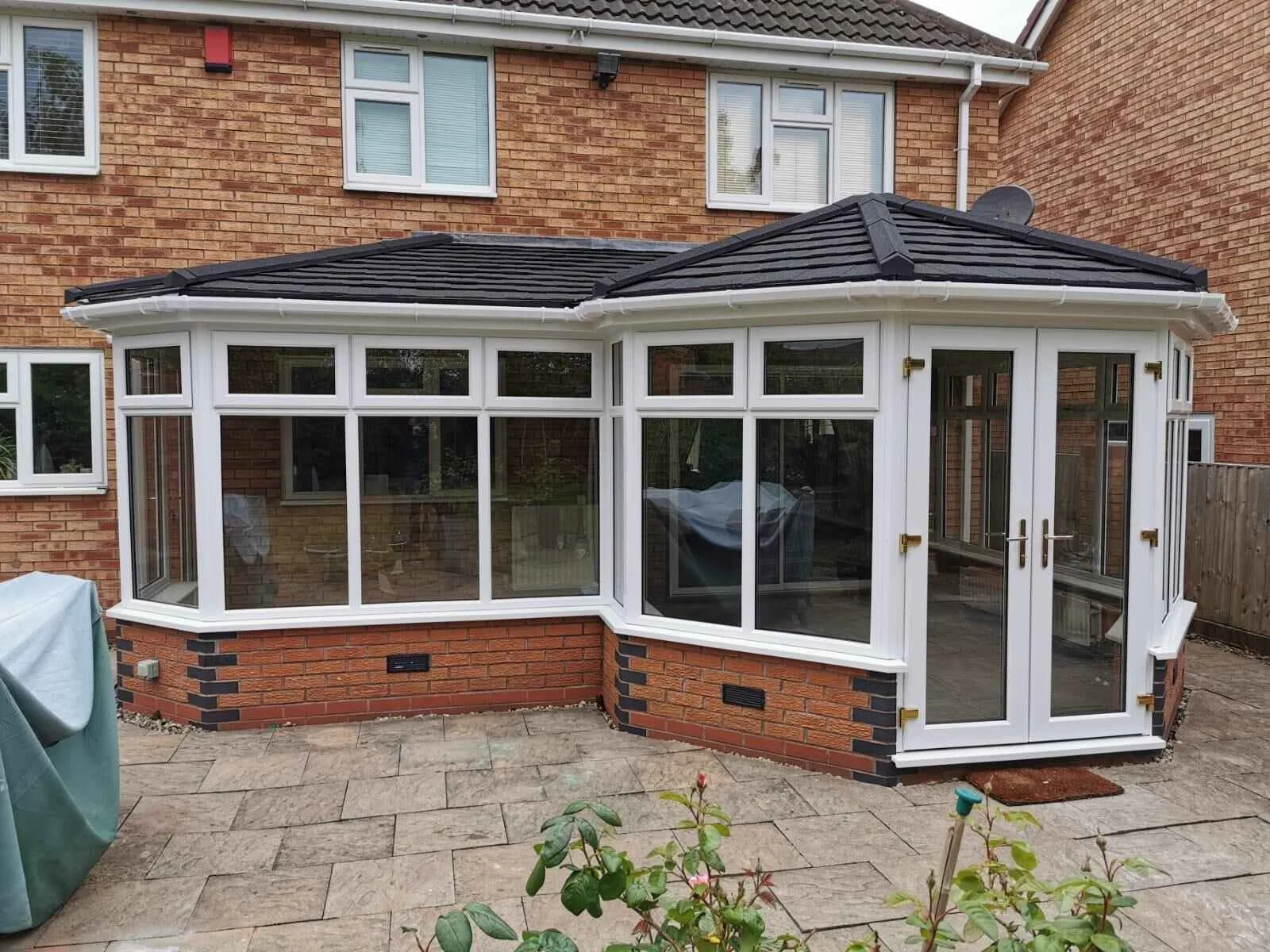 P Shaped Tiled Roof Conservatory installations