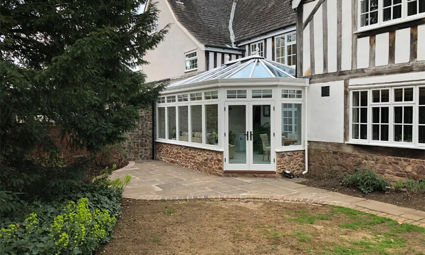 Super Glazing Glass Roof Conservatory installation