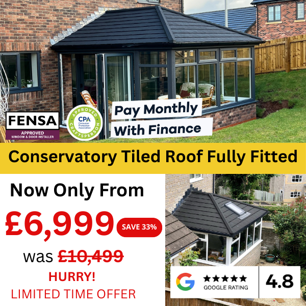 Tiled conservatory roofs from 6999